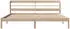 vidaXL Massivholzbett ohne Matratze Weiß 135x190 cm Kiefernholz (3306532)