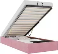 vidaXL Ottoman-Bett ohne Matratze Rosa 90x190 cm Samt