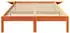 vidaXL Bettgestell mit Nachttischen Braun 120 x 190 cm Wachsbraun (873201)