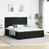 vidaXL Ottoman-Bett mit Matratzen Schwarz 160x200 cm Stoff (3313729)