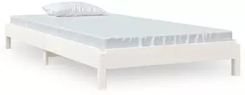 vidaXL Stapelbett Weiß 90x190 cm Massivholz Kiefer (820403)