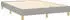vidaXL Boxspringbett mit Matratze Hellgrau 140x190 cm Stoff (3130105)