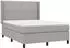 vidaXL Boxspringbett mit Matratze & LED Hellgrau 140x190 cm Stoff (3138229)
