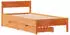 vidaXL Massivholzbett ohne Matratze Wachsbraun 180x200 Kiefernholz (3301742)