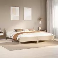 vidaXL Massivholzbett ohne Matratze 180x200 Kiefernholz