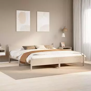vidaXL Massivholzbett ohne Matratze 180x200 Kiefernholz (855582)