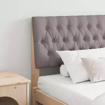 vidaXL Gepolstertes Kopfteil Taupe 180 cm Massives Kiefernholz (879327)