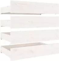vidaXL Bettschubladen 4 Stk. Wei&szlig; Massivholz Kiefer