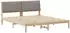 vidaXL Bettgestell Braun und Taupe 200 x 200 cm Massivholz Kiefer (3394361)