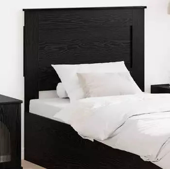 vidaXL Kopfteil mit Kopfteil Schwarz Eichen-Optik 100 cm Holzwerkstoff (887474)