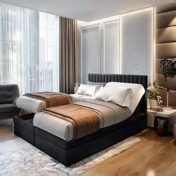 Trada Adele 160x200cm black
