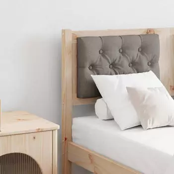 vidaXL Kopfteil Sonstiges Braun und Taupe 120 cm Massivholz Kiefer (879022)