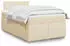 vidaXL Boxspringbett mit Matratze Creme 120x200 cm Stoff (3288945)