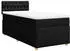 vidaXL Boxspringbett mit Matratze Schwarz 180x200 cm Stoff (3289075)