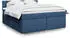 vidaXL Boxspringbett mit Matratze Blau 180x200 cm Stoff (3289058)