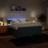 vidaXL Boxspringbett mit Matratze Blau 180x200 cm Stoff (3289058)