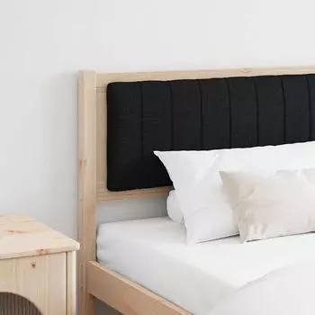 vidaXL Gepolstertes Kopfteil Braun 200 cm Massives Kiefernholz (879046)