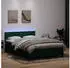 vidaXL Boxspringbett mit Matratze & LED Dunkelgrün 160x220 cm Samt (3317034)