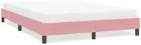 vidaXL Bettgestell ohne Matratze Rosa 160x220 cm Samt