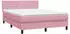 vidaXL Boxspringbett mit Matratze & LED Rosa 140x220 cm Samt (3316934)