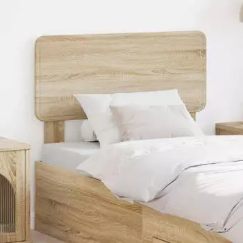vidaXL Kopfteil mit Kopfteil Sonoma-Eiche 75 cm Holzwerkstoff (888608)