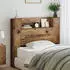 vidaXL Kopfteil mit Regal Altholz 120 x 15 x 103,5 cm Holzwerkstoff (3418656)