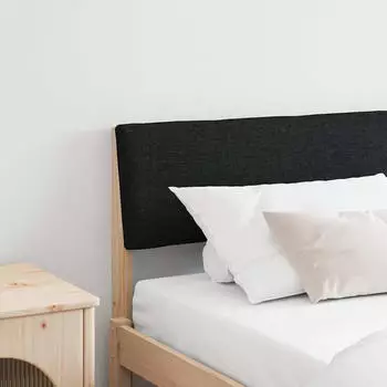 vidaXL Gepolstertes Kopfteil Schwarz 180 cm Massives Kiefernholz (879106)