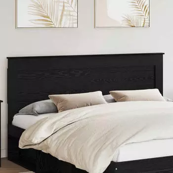 vidaXL Kopfteil mit Kopfteil Schwarz Eichen-Optik 200 cm Holzwerkstoff (887418)