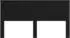 vidaXL Kopfteil mit Kopfteil Schwarz Eichen-Optik 200 cm Holzwerkstoff (887418)