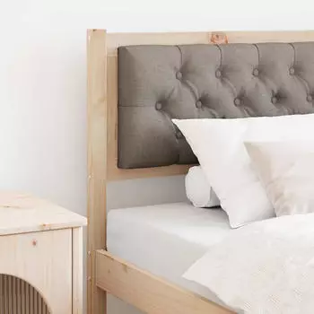 vidaXL Kopfteil Sonstiges Braun und Taupe 90 cm Massivholz Kiefer (879032)