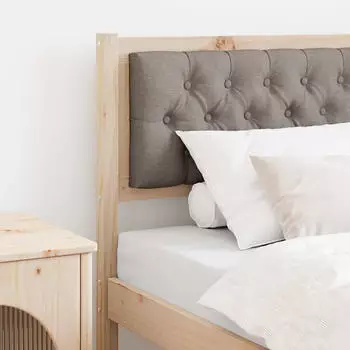 vidaXL Kopfteil Sonstiges Braun und Taupe 75 cm Massivholz Kiefer (879042)