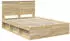 vidaXL Bettrahmen Sonoma 140 x 190 cm Massives Kiefernholz (3411012)