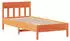 vidaXL Massivholzbett ohne Matratze Wachsbraun 90x190 cm Kiefernholz (3301889)