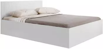 Mirjan24 Tireno Doppelbett mit Bettkasten, Weiß Velvet, 160x200cm
