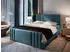 Masseno KANES Boxspringbett 140x200cm mit Bettkasten, Blau (KANES 140X200 CM CASABLANCA 13)