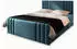 Masseno KANES Boxspringbett 140x200cm mit Bettkasten, Blau (KANES 140X200 CM CASABLANCA 13)