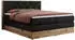 MKS Meble Veneto King Boxspringbett mit Bettkasten, Kunstleder, Schwarz, Eichen-Optik (Veneto King)