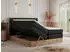 MKS Meble Veneto King Boxspringbett mit Bettkasten, Kunstleder, Schwarz, Eichen-Optik (Veneto King)