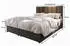 Masseno Meril Boxspringbett 160x200cm mit Matratze, Topper & Bettkasten, Beige (COSMIC 10)