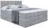 ALTDECOR OTTA King Boxspringbett 200x200cm H3/H4 Matratze Bettkasten, Grau Samt