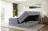 ALTDECOR OTTA King Boxspringbett 200x200cm H3/H4 Matratze Bettkasten, Grau Samt