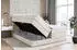 ALTDECOR Aura King Boxspringbett 200x200cm Creme Samt H3/H4 Matratzen mit Bettkasten