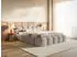 Selsey Cloudy Low Polsterbett Bouclé Hellgrau 180x200cm mit Bettkasten (Cloudy Low)