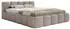 Selsey Cloudy Low Polsterbett Bouclé Hellgrau 180x200cm mit Bettkasten (Cloudy Low)