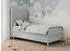 MKS Meble Flow Boxspringbett Kinder 90x180cm Hellgrau mit Bettkasten und Topper (FLOW)