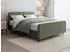 Beautysofa LEA Polsterbett mit Bettkasten & Gaslift, Rippstoff Grün (Tilia 37), 180x200cm