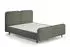 Beautysofa LEA Polsterbett mit Bettkasten & Gaslift, Rippstoff Grün (Tilia 37), 180x200cm