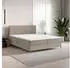 Masseno TORREL Boxspringbett 160x200cm mit Bonell-Matratze und Topper, Beige (TORREL 160X200 CM POSO 02 + PAROS 02)