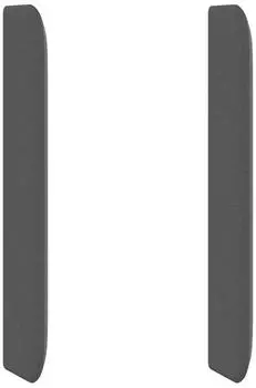 vidaXL Kopfteil-Ohr Stoff Grau 80x16x4cm (346597)