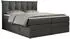 MKS Meble Premium 10 King Boxspringbett mit Bettkasten, 7-Zonen Taschenfederkernmatratze, Dunkelgrau, 140x200cm (PREMIUM-10-KING)